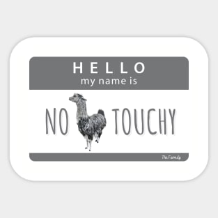 No Touchy Sticker